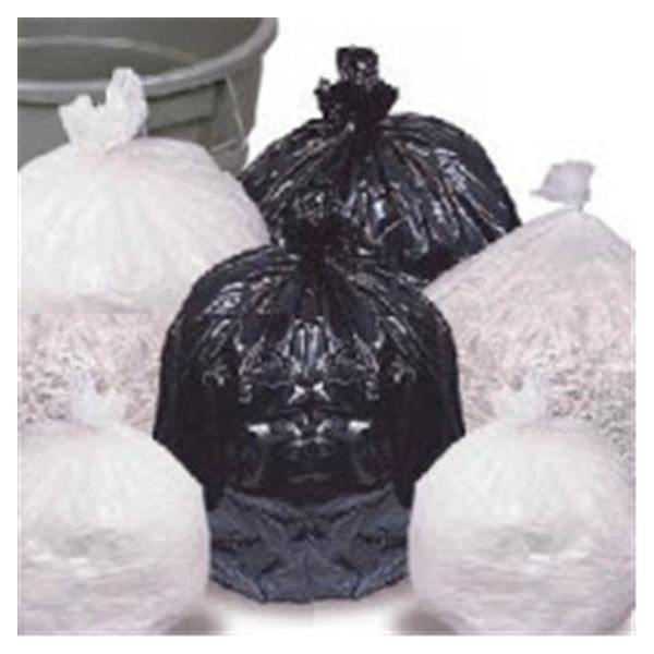 Trash Bag 12-16gal LLDPE 0-1/2mil Stock Flat Pack 24x32" Clear 500/Case , Heritage H4832MC