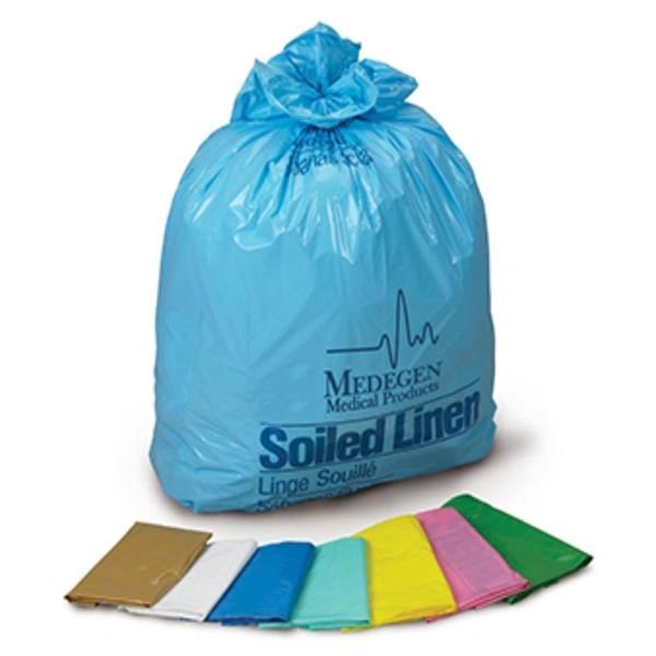 Bag Laundry/Linen Soiled Linen LLDPE Film 30-1/2x41" Blue/White Star Seal 20-30gal 1-4/10mil Non-Sterile 25/Roll 10 Rolls Coreless Roll 250/Case , Medegen 264