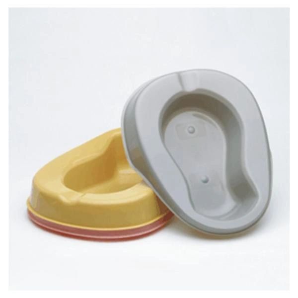 Bedpan Commode 15x11x4-2/5x2-1/2" 1.7qt Gold Polypropylene Reusable With Skirt Non-Sterile , 50/Case , Medegen 4679-75