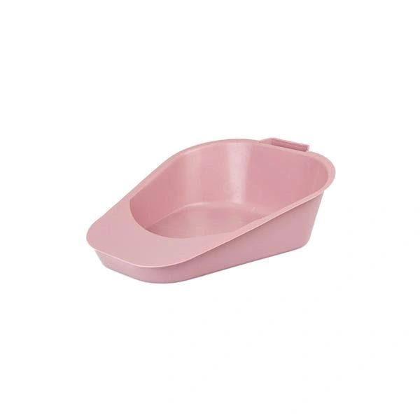 Bedpan Fracture 13x8x3-2/5x1" 1.1qt Dusty Rose Plastic Reusable Female With Handle Non-Sterile , 60/Case , Medegen H102-10