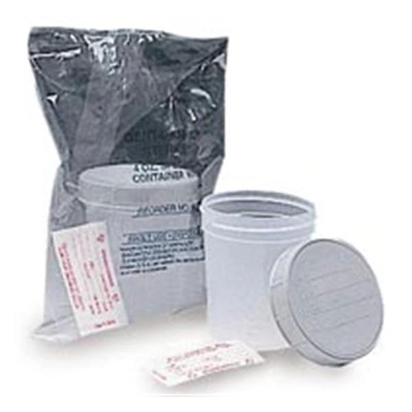 Gent-L-Kare Specimen Container 4oz Sterile Gray Lid Translucent 100/Case , Medegen 4928