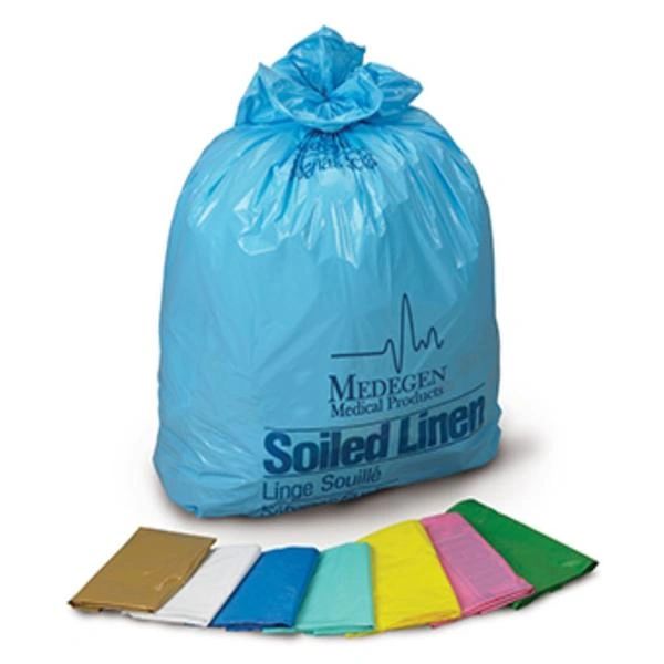 Laundry/Linen Bag 23x8x41" 30-33gal Yellow 1.20mil Non-Sterile Disposable 250/Case , Medegen 47-07