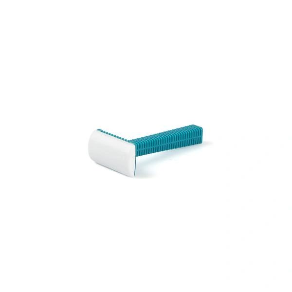 Razor Shave Prep Double Edge Disposable Turquoise Unweighted 100/Case , Medegen 4777-02