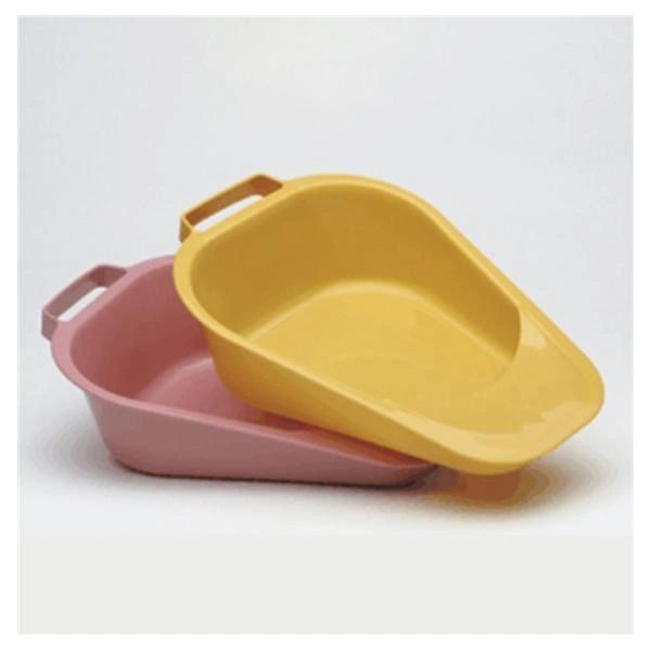 Bedpan Fracture 13x8x3-2/5x1" 1.1qt Dusty Rose Plastic Reusable Female With Handle Non-Sterile , 50/Case , Medegen H100-10