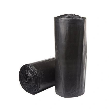 Trash Bag 12 to 16 gal. Black LLDPE 0.40 Mil. 24 X 32 Inch Star Seal Bottom Coreless Roll 500/Case , MC S243240KS