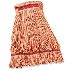 Economy Wet Mop Head 24 oz , Orange , 12/Case , ULN S-7121-Orange