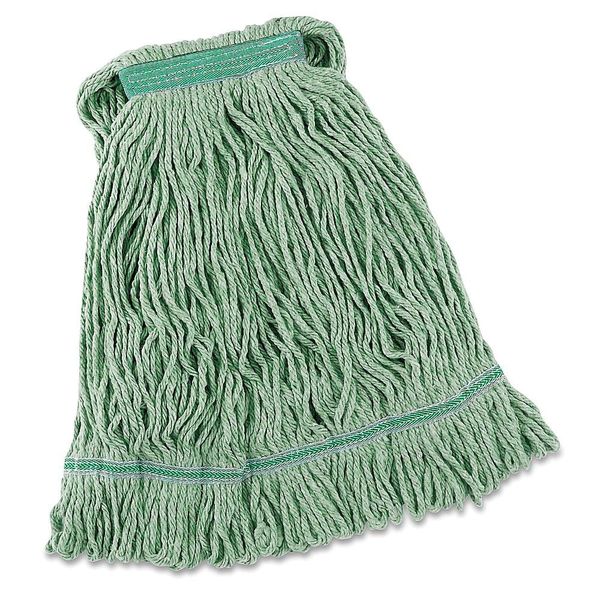 Heavy Duty Wet Mop Head 16 oz , Green , 12/Case , ULN S-7122-Green