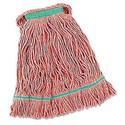 Heavy Duty Wet Mop Head 32 oz , Red , 12/Case Launderable, Long-Lasting , ULN S-14793-Red