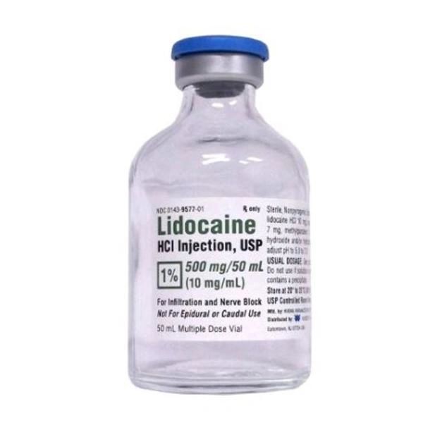 Lidocaine HCl Injectable MDV 1% 50mL Sterile , 00143957710