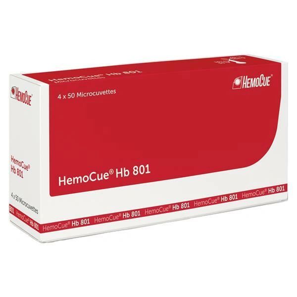 HemoCue Microcuvette For HemoCue Hb 801 Hemoglobin Testing System , 200/Box , Hemocue 111902