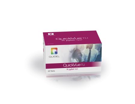 TLI Gastroenteritis Test H. Pylori Stool Sample Rapid Test Kit QuickVue 25 Tests/Box , 12 Box/Case , Quidel 20343