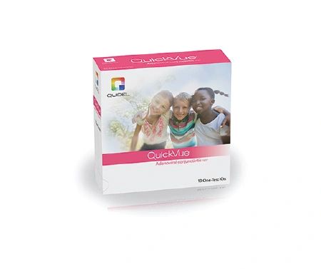 Infectious Disease Immunoassay Acute Conjunctivitis (Pink Eye) Tear Sample Rapid Test Kit QuickVue 10 Tests /Box ,10 Box/Case , Quidel 20324