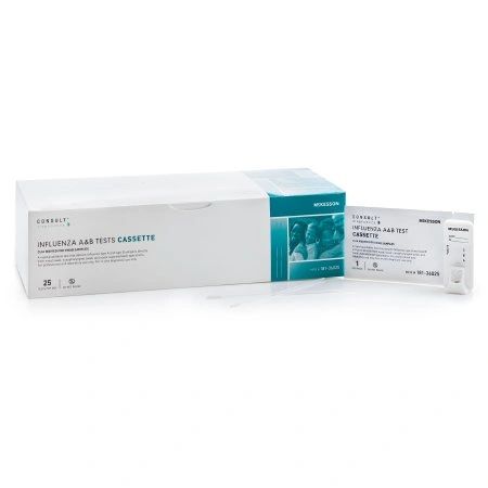 Rapid Diagnostic Test Kit Consult Immunoassay Influenza A & B Nasal Swab, Nasopharyngeal Swab, Nasal Aspirate/Wash Sample CLIA Waived 25 Tests , MC 181-36025