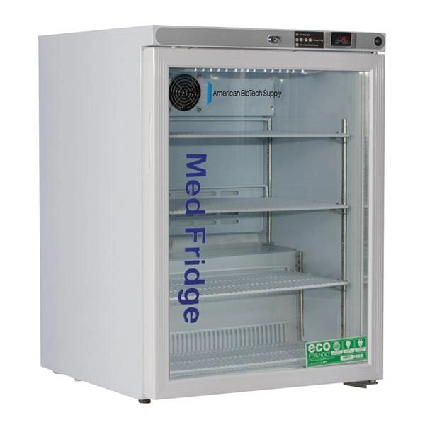 Pharmaceutical Vaccine Refrigerator Premier MedFridge 5.2 Cu Ft Keyed Door Lock , American BioTech PHABTHCUCFS0504G