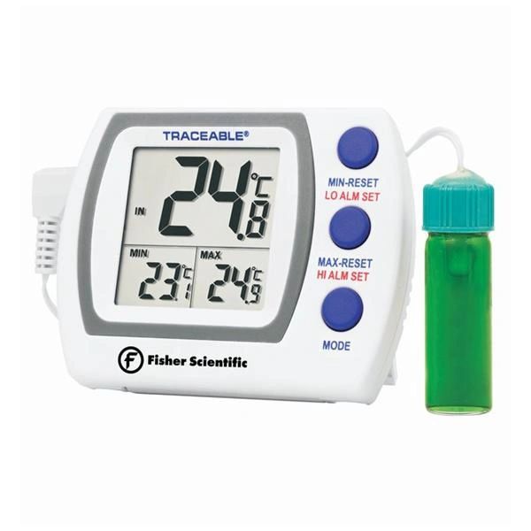 Thermometer Vaccine Traceable 5mL -50 to 70C/-58 to 158F LCD Digital Display 1 Bottle Probe , Fisher Scientific15077721