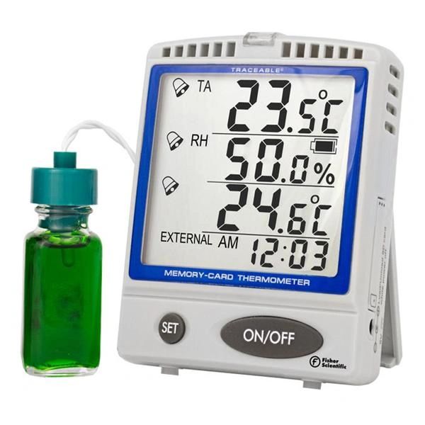 Thermometer Laboratory Traceable -30 to 70C/-22 to 158F LCD Digital Display , Fisher Scientific 15081110