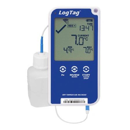 Refrigerator / Freezer Temperature Data Logger with Alarm LogTag Fahrenheit / Celsius -40° to +210°F (-40° to 99°C) Glycol Bottle Probe Wall Mount AC Adaptor / USB / Battery Backup , Thermco Products LTUTRED30WIFI