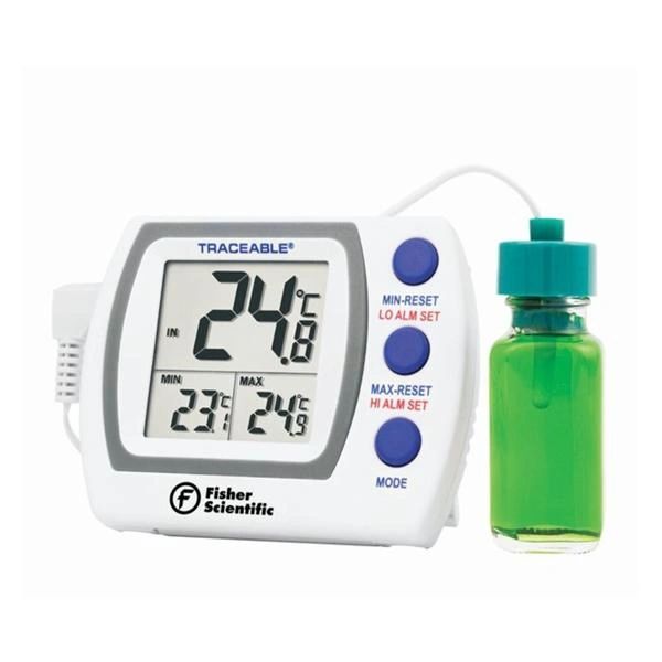 Thermometer Laboratory Traceable -50 to 70C/-58 to 158F LCD Digital Display 1 Bottle Probe , Fisher Scientific 0666423