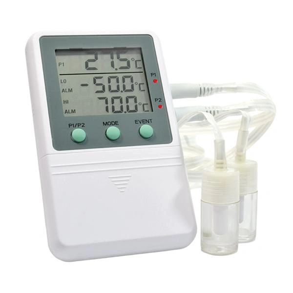 Thermometer Laboratory 2x5mL -50 to 70C/-58 to 158F Triple Digital Display 2 Bottle Probe , Radiance ACC821RFV2