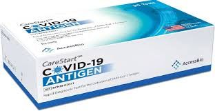 Rapid Covid-19 Test Kit CareStart Antigen Test Covid-19 Antigen Nasopharyngeal Swab Sample 20 Tests , Intrivo Diagnostics RCHM-02071