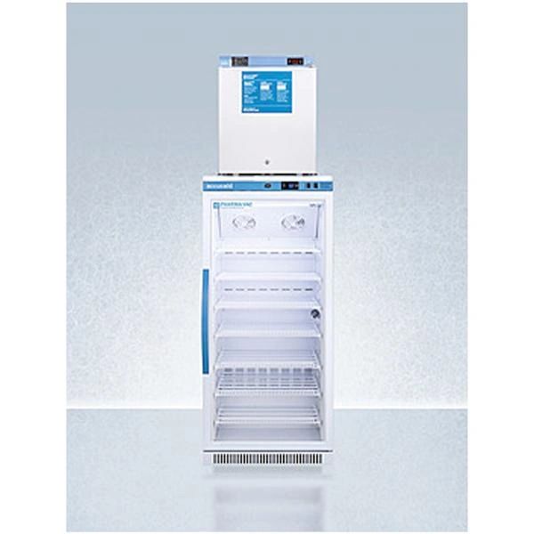 Refrigerator/Freezer Pharmaceutical/Vaccine Accucold 9.4 Cu Ft Built-In Key Lock 2 Door -20 to -15C/2 to 8C Auto Defrost , Felix ARG8PV-FS24LSTACKMED2