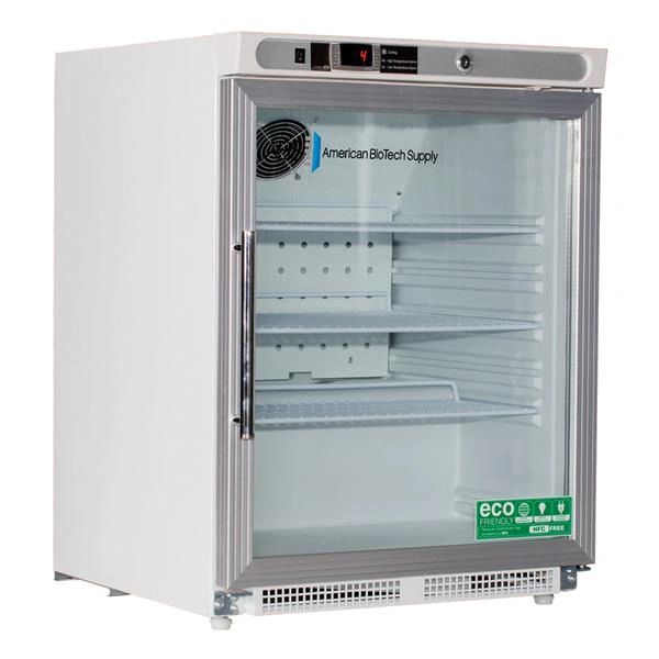 Refrigerator Laboratory Premier 4.6 Cu Ft Keyed Door Lock 1 Glass Swing Door 2 to 8C Manual Defrost 3 Shelves , ABS ABTHCUCBI0404GADA