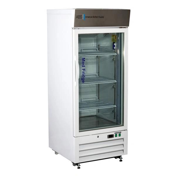 Refrigerator Pharmaceutical/Vaccine Premier MedFridge 12 Cu Ft Keyed Door Lock 1 Glass Swing Door 2 to 8C Cycle Defrost , ABS PHABTS12G