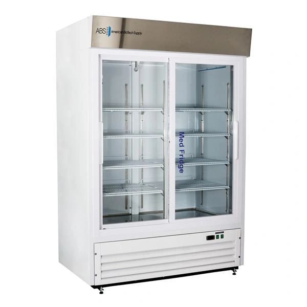 Refrigerator Pharmaceutical/Vaccine Premier MedFridge 47 Cu Ft Keyed Door Lock 2 Glass Swing Doors 2 to 8C Cycle Defrost , ABS PHABTHCS47G