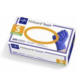 Powder Free Latex Free Nitril Exam Gloves Size Small , 300/Box , 10 Box/Case , Medline TRG300S