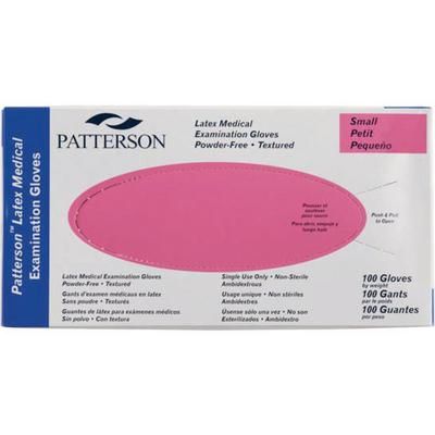 Latex PF Exam Gloves Small 6 – 6-1/2, Pink 100/Box , 10 Box/Case , Patterson 07-0884726