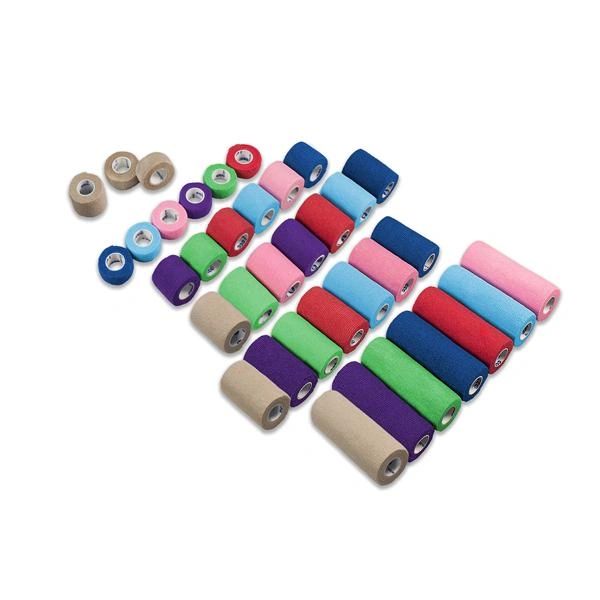 Bandage Sensi-Wrap 2"x5yd Elastic Rainbow Not Made With Natural Rubber Latex Self-Adherent 36/Case, Dynarex 3216