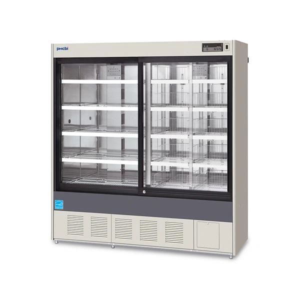 Refrigerator Pharmacy 36.5 Cu Ft Lock 2 Sliding Glass Doors 2 to 14C Fully Automatic Cycle Defrost , PHC Corp MPR-1014R-PA