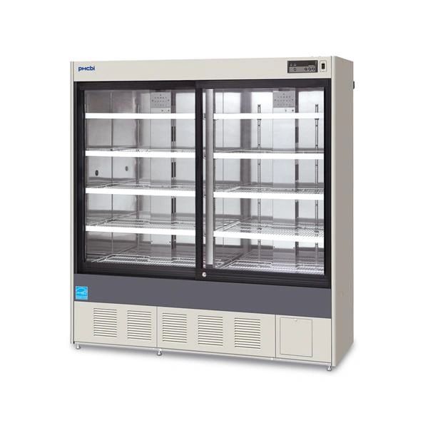 Refrigerator Pharmacy 36.5 Cu Ft Lock 2 Sliding Glass Doors 2 to 14C Fully Automatic Cycle Defrost , PHC Corp MPR-1014-PA