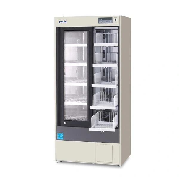 Refrigerator Pharmacy 17.3 Cu Ft Lock 2 Sliding Glass Doors 2 to 14C Fully Automatic Cycle Defrost , PHC Corp MPR-514R-PA