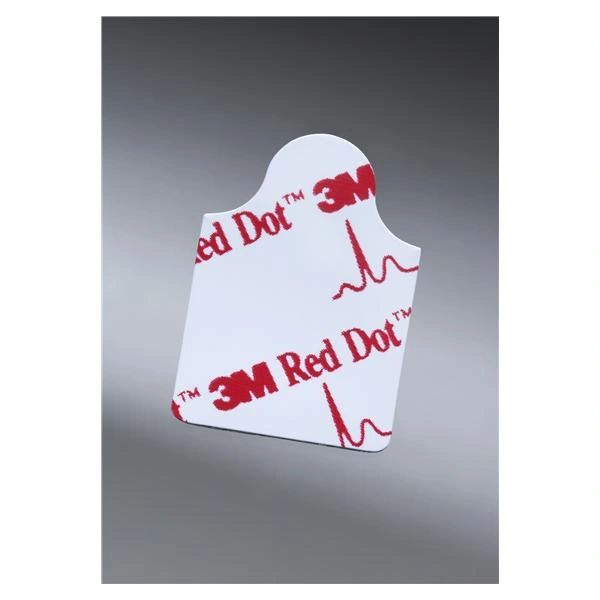 EKG/ECG Electrode Electrocardio Red Dot 1.2x0.8" For Resting EKG 100/Bag, 10 BG/BX, 3M 2330