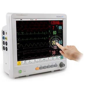 PatIent MonItor 15 Inch Touch Screen NIBP, ECG, SpO2, Resp,Temp, EtCO2 (LoFlo) , Edan IM80.S.T.LF