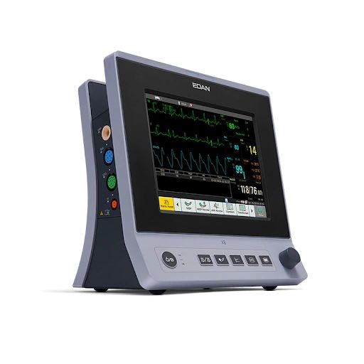 X10 Patient Monitor 10-inch touch screen, Built-in Wi-Fi. Comes with standard accessories , Edan X10