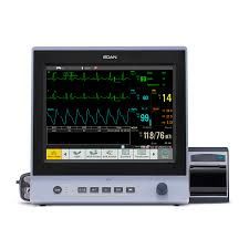 X12 Patient Monitor 12 inch touch screen, Built-in Wi-Fi. Comes with standard accessories, Edan X12