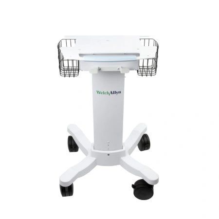 Electrocardiograph Roll Stand 28 W x 15 H x 38 D Inches White Lower Shelf Not Included , WelchAllyn 105341