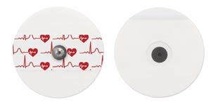 Electrode, PE Foam, Adult, Round, 55mm, General Purpose, Stress & Holter, 50/pch, 40 pch/bx , Bio Protech T715-50