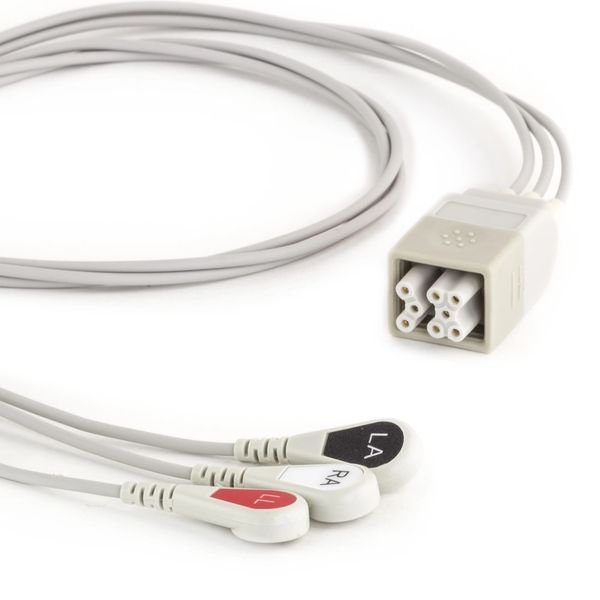 ECG Multi-Link Leadwire Set, 3-Lead Snap, AHA , VYAIRE 394111-014