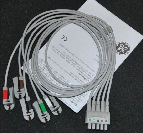 ECG/ECG Multi-Link Leadwire Set, 5-Lead, Group, Grabber, 51", AHA , VYAIRE 412681-002