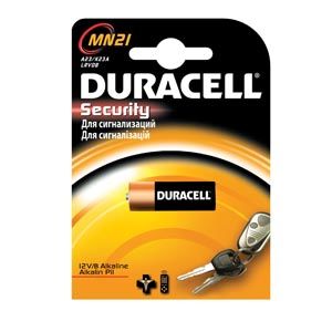 Battery, Alkaline, Size 12V, 6/bx , 10 Box/Case, Duracell MN21BPK