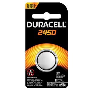 Battery, Lithium, Size DL2450, 3V, 6/bx , 10 Box/Case (UPC# 66186) , Duracell DL2450BPK