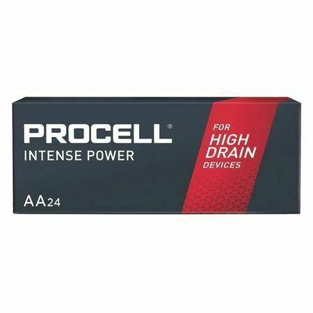 Procell Intense, Size: AA, Alkaline Battery, For High Drain Devices, 24/bx, 6bx/cs , 10 Box/Case , Duracell PX1500