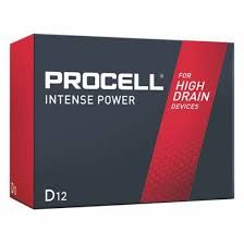 Procell Intense, Size: D, Alkaline Battery, For High Drain Devices, 12/bx, 6bx/cs , Duracell PX1300