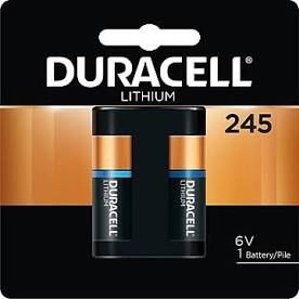 Battery, Lithium, Size DL245, 6V, 6/bx , 10 Box/Case (UPC# 66197) , Duracell DL245BPK