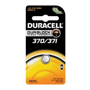 Battery, Silver Oxide, Size 370/371, 1.5V, 6/bx, 30 Box/Case , Duracell D370/371BPK