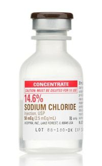 Concentrated Replacement Preparation Sodium Chloride, Preservative Free 14.6%, 2.5 mEq / mL Solution Single Dose Vial 20 mL , 25/Pack , Hospira 665773 , 00409-6657-73