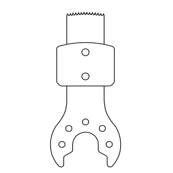 Blade ACL 8x9.4x41mm Straight Fine Tooth For Hand Saw Microchoice 5/Box , Conmed C8804